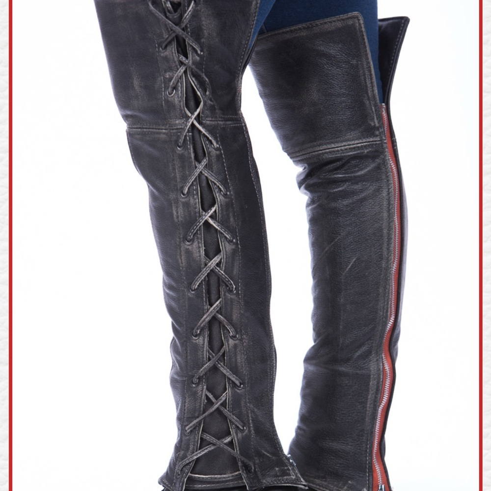 Leather half chaps